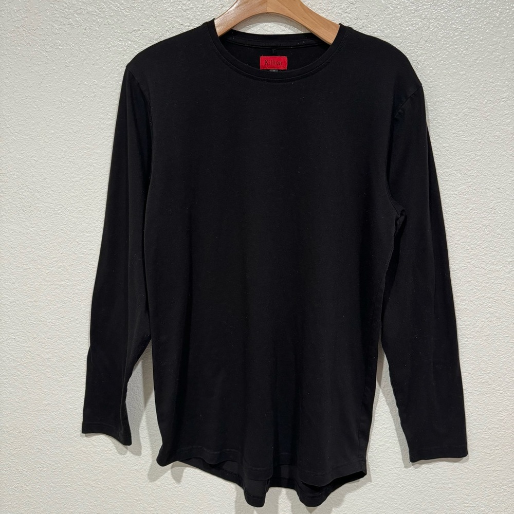 men’s killion black long sleeve t shirt top